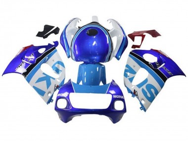 Comprare Carena Moto Suzuki GSXR 600 / GSXR 750 1996-2000 - Bianco Blu Banda