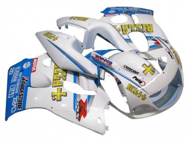 Comprare Carena Moto Suzuki GSXR 600 / GSXR 750 1996-2000 - Bianco Blu Giallo Rizla