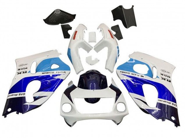 Comprare Carena Moto Suzuki GSXR 600 / GSXR 750 1996-2000 - Bianco Triple Blu
