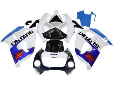 Comprare Carena Moto Suzuki GSXR 600 / GSXR 750 1996-2000 - Bianco Triple Blu Nero Rosso