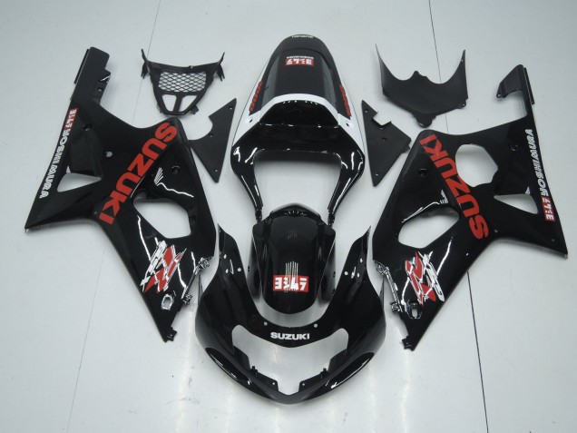 Comprare Carena Moto Suzuki GSXR 600 / GSXR 750 2001-2003 - Nero Lucido Rosso Bianco Yoshimura