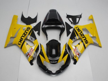 Comprare Carena Moto Suzuki GSXR 600 / GSXR 750 2001-2003 - Giallo Argento Nero Lucido