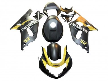 Comprare Carena Moto Suzuki GSXR 600 / GSXR 750 2001-2003 - Nero Opaco Giallo