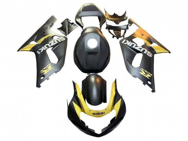 Comprare Carena Moto Suzuki GSXR 600 / GSXR 750 2001-2003 - Nero Opaco Giallo