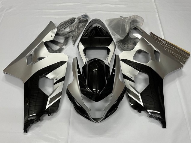 Comprare Carena Moto Suzuki GSXR 600 / GSXR 750 2001-2003 - Argento Nero Lucido