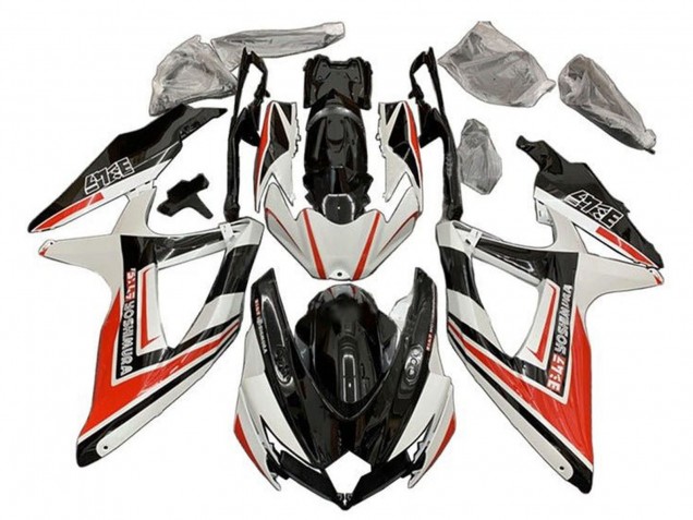 Comprare Carena Moto Suzuki GSXR 600 / GSXR 750 2008-2010 - Bianco Arancia Nero Lucido Yoshimura