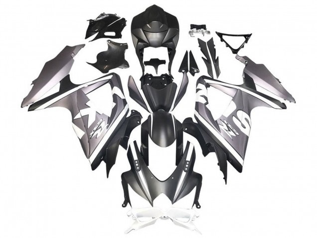 Comprare Carena Moto Suzuki GSXR 600 / GSXR 750 2008-2010 - Argento Bianco Nero Opaco