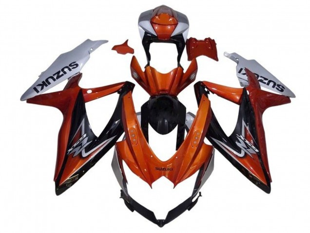 Comprare Carena Moto Suzuki GSXR 600 / GSXR 750 2008-2010 - Argento Arancia Nero Lucido