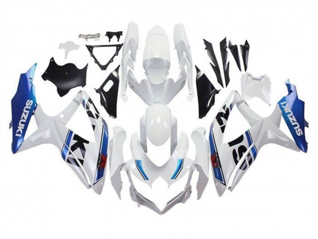 Comprare Carena Moto Suzuki GSXR 600 / GSXR 750 2008-2010 - Bianco Blu Banda
