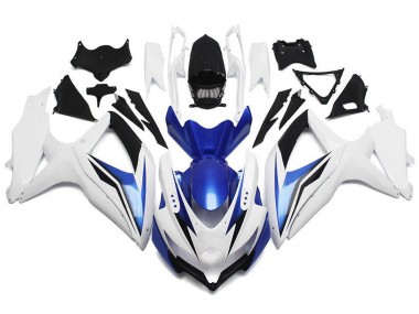 Comprare Carena Moto Suzuki GSXR 600 / GSXR 750 2008-2010 - Bianco Blu Nero