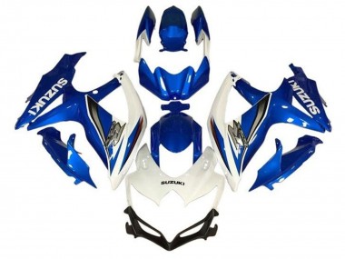 Comprare Carena Moto Suzuki GSXR 600 / GSXR 750 2008-2010 - Bianco Blu Argento