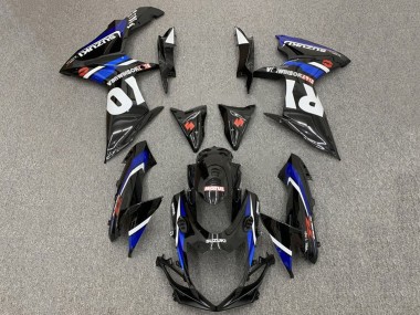 Comprare Carena Moto Suzuki GSXR 600 / GSXR 750 2011-2024 - Nero Lucido Blu Bianco Rosso Yoshimura