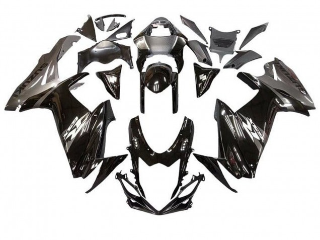 Comprare Carena Moto Suzuki GSXR 600 / GSXR 750 2011-2024 - Nero Lucido Grigio Bianco