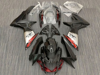 Comprare Carena Moto Suzuki GSXR 600 / GSXR 750 2011-2024 - Nero Argento Rosso Nero Opaco
