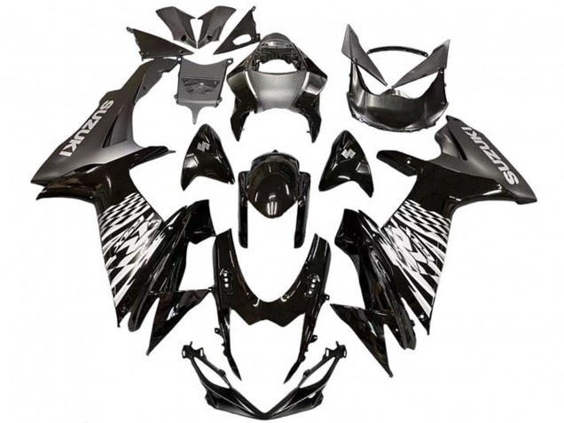 Comprare Carena Moto Suzuki GSXR 600 / GSXR 750 2011-2024 - Nero Lucido Argento