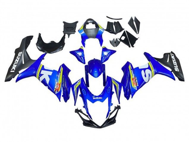 Comprare Carena Moto Suzuki GSXR 600 / GSXR 750 2011-2024 - Bianco Blu Giallo Nero