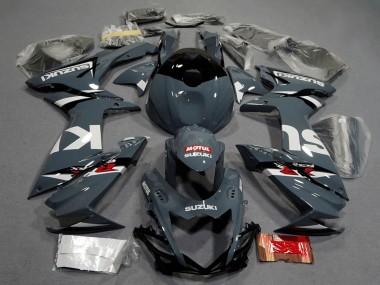 Comprare Carena Moto Suzuki GSXR 600 / GSXR 750 2011-2024 - Grigio Nardo Scuro Bianco Nero Rosso Motul
