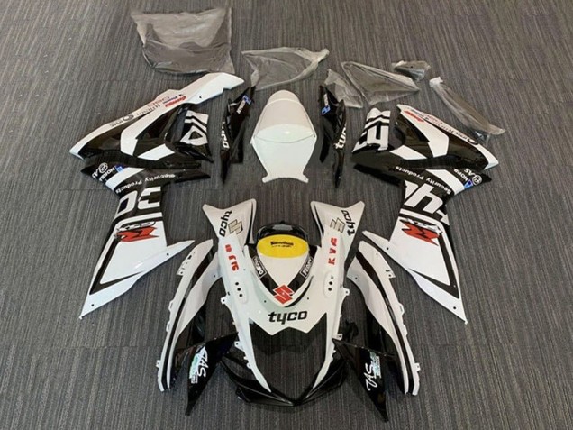 Comprare Carena Moto Suzuki GSXR 600 / GSXR 750 2011-2024 - Bianco Nero Giallo Rosso Tyco