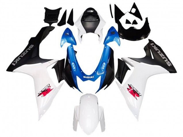 Comprare Carena Moto Suzuki GSXR 600 / GSXR 750 2011-2024 - Bianco Blu Nero Rosa