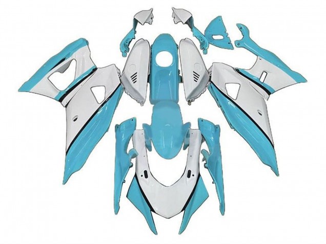 Comprare Carena Moto Yamaha YZF R7 2021-2024 - Blu Turchese Bianco