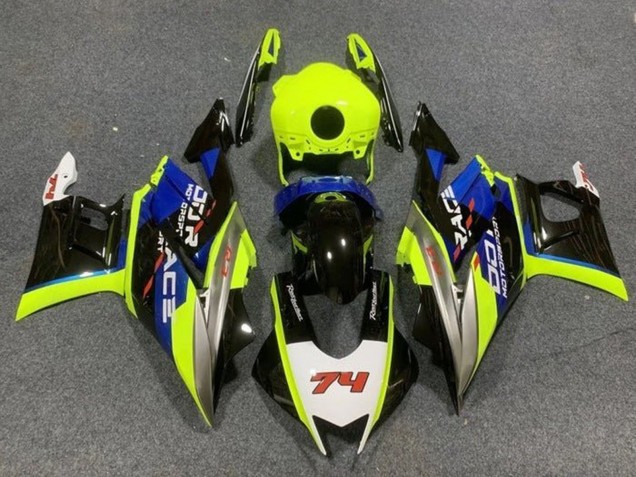Comprare Carena Moto Yamaha YZF R3/R25 2019-2021 - Neon Giallo Bianco Blu Nero 74