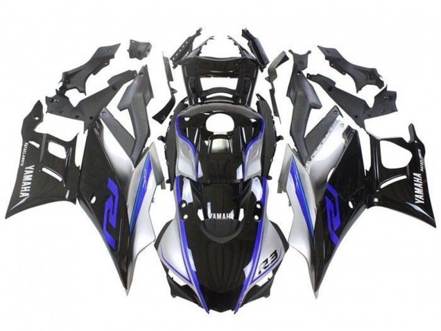 Comprare Carena Moto Yamaha YZF R3/R25 2019-2021 - Argento Blu Nero