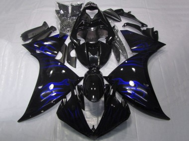 Comprare Carena Moto Yamaha YZF 1000 R1 2009-2011 - Nero Lucido Blu Fiamma