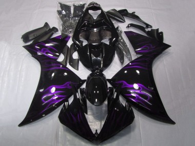 Comprare Carena Moto Yamaha YZF 1000 R1 2009-2011 - Nero Lucido Viola Fiamma
