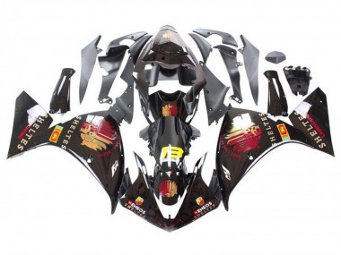 Comprare Carena Moto Yamaha YZF 1000 R1 2009-2011 - Nero Lucido Rosso Giallo Sheltes