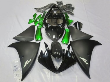 Comprare Carena Moto Yamaha YZF 1000 R1 2009-2011 - Nero Lucido Nero Opaco Verde