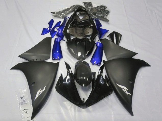 Comprare Carena Moto Yamaha YZF 1000 R1 2009-2011 - Nero Lucido Nero Opaco Blu