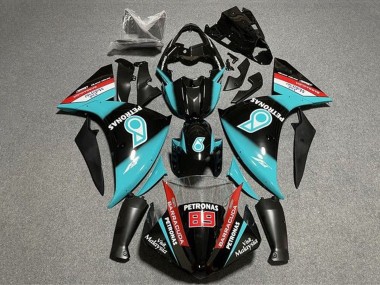 Comprare Carena Moto Yamaha YZF 1000 R1 2009-2011 - Nero Lucido Azzurro Chiaro Rosso Petronas