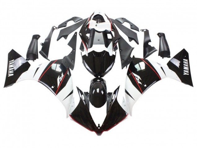 Comprare Carena Moto Yamaha YZF 1000 R1 2009-2011 - Bianco Nero Rosso Banda