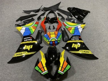 Comprare Carena Moto Yamaha YZF 1000 R1 2009-2011 - Nero Giallo HP Ruota dei Colori