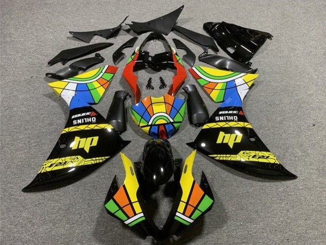 Comprare Carena Moto Yamaha YZF 1000 R1 2009-2011 - Nero Giallo HP Ruota dei Colori