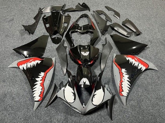 Comprare Carena Moto Yamaha YZF 1000 R1 2009-2011 - Grigio Nero Rosso Bianco Squalo