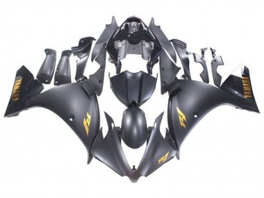Comprare Carena Moto Yamaha YZF 1000 R1 2009-2011 - Nero Opaco Oro Decals