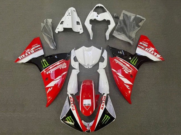 Comprare Carena Moto Yamaha YZF 1000 R1 2009-2011 - Bianco Rosso Nero Verde Mostro Milwaukee