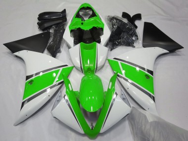 Comprare Carena Moto Yamaha YZF 1000 R1 2009-2011 - Bianco Verde Nero Opaco