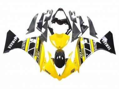 Comprare Carena Moto Yamaha YZF 1000 R1 2009-2011 - Giallo Bianco Nero Banda