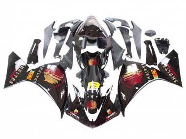 Comprare Carena Moto Yamaha YZF 1000 R1 2012-2014 - Nero Lucido Rosso Giallo Sheltes