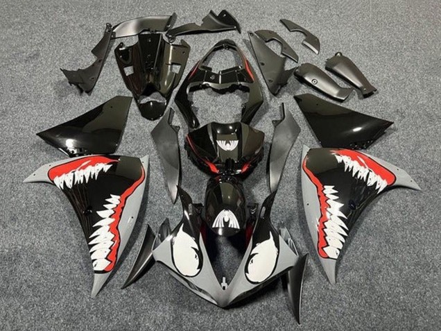 Comprare Carena Moto Yamaha YZF 1000 R1 2012-2014 - Nero Lucido Bianco Rosso Squalo
