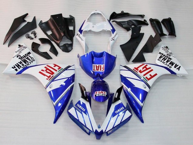 Comprare Carena Moto Yamaha YZF 1000 R1 2012-2014 - Bianco Blu Rosso Fiat