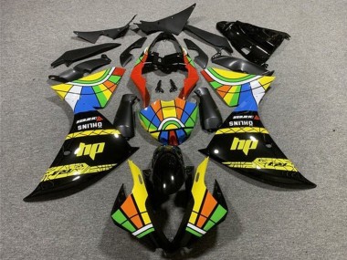 Comprare Carena Moto Yamaha YZF 1000 R1 2012-2014 - Nero Lucido Giallo Rosso Blu Verde HP Ruota dei Colori