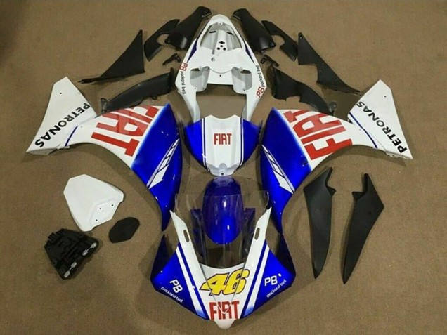 Comprare Carena Moto Yamaha YZF 1000 R1 2012-2014 - Bianco Blu Rosso Fiat 46