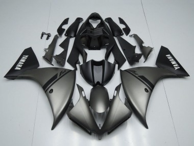 Comprare Carena Moto Yamaha YZF 1000 R1 2012-2014 - Grigio Opaco Nero Opaco Bianco Decals