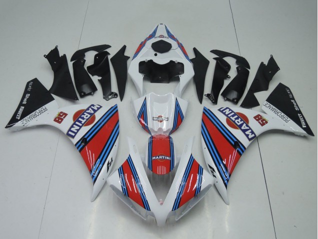 Comprare Carena Moto Yamaha YZF 1000 R1 2012-2014 - Bianco Rosso Blu Nero Martini