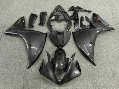 Comprare Carena Moto Yamaha YZF 1000 R1 2012-2014 - Falso Fibra di Carbonio Grigio Nero