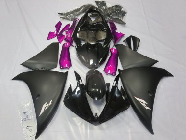 Comprare Carena Moto Yamaha YZF 1000 R1 2012-2014 - Nero Lucido Nero Opaco Rosa