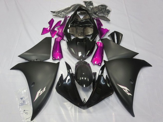 Comprare Carena Moto Yamaha YZF 1000 R1 2012-2014 - Nero Lucido Nero Opaco Rosa